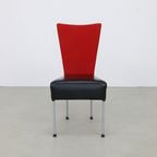 4x Postmoderne Eetkamerstoel 2-tone, 1980s thumbnail 2