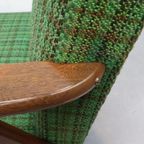Vintage Fauteuil Teakhout Groen thumbnail 11