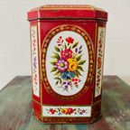 Brocante Blik Bloemen Rood thumbnail 4