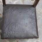 Set Of 3 Renaissance Chairs In Oak And Embossed Leather, 19Th Century, Belgium Prijs/Set thumbnail 14