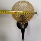 Vintage Wandlamp Met Amberglas thumbnail 2