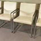 Set Van 4 Vintage Harvink Leren Eetkamerstoelen / Stoelen thumbnail 10