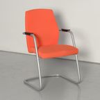 Sitland Passe-Partout Vergaderstoel, Oranje, Sledeframe thumbnail 2