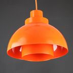 Iconische Oranje Plastic Space Age Lamp Van Nordisk Solar Compagny Ontworpen Door K. Kewo *** Jar thumbnail 6