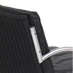 Vintage Design Fauteuil In Zwart Leer, 1960S thumbnail 4