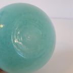 Retro Vaasje Fidrio Mondgeblazen Mintgroene Vaas Bolvaasje thumbnail 6