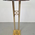 Regerncy Fratelli Orsenigo Zuil Messing Chrome Side Table 70 thumbnail 5