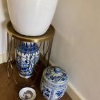 Prachtig Delfs Blauw Wandbord Met Floraal Motief thumbnail 4