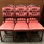 Set Van Zes Stoelen In De Stijl Van Henri Ii. thumbnail 3