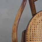 Leuke Originele Vintage Thonet Bistro Design Stoel Met Armleuningen thumbnail 15