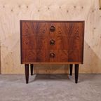 Vintage Ladekast Palissander Fineer Jaren 60 thumbnail 10