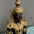 Paar Thaise Boeddha Beeldjes. thumbnail 7