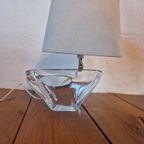 Daum France Vintage Tafel Lamp Kristal Zeilboot thumbnail 2