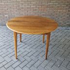 A A Patijn Vintage Ovale Ronde Tafel Eettafel Jaren 60 thumbnail 2