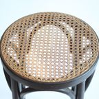 Vintage Thonet Rattan Barstool thumbnail 16