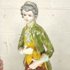 Duo Italiaanse Porseleinen Beelden 73Cm thumbnail 8