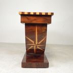 Art Deco Stijl Consoletafel Met Verschillende Soorten Ingelegd Hout thumbnail 12