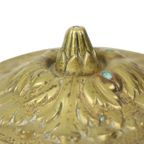 Oude Messing Beker Met Deksel Mythisch Figuur 14cm thumbnail 10