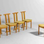 Symmetrische Postmoderne Italiaanse Eetkamerstoelen In Beuk, 1980 thumbnail 7