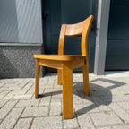 Set (5) Deens Vintage Eetkamerstoelen Brutalist Style thumbnail 13