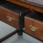 Antiek Engels Eikenhouten Dressoir/ Side Table Uit Eind 18e Eeuw Met Mooie Originele Details thumbnail 13