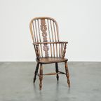 Antieke, Zeer Mooie Engelse Highback Windsor Eetkamerstoel thumbnail 2