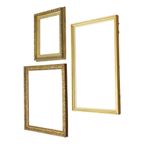 Set Van 3 Vintage Gouden Lijsten Kaders Klassieke Stijl thumbnail 6