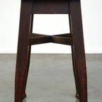 Antieke Massief Eikenhouten Engelse Kruk/ Stool Van Gaskell & Chambers Ltd thumbnail 5