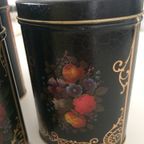5 X Zeldzame Oude Dozen Blikken Met Stilleven Bloemen thumbnail 8