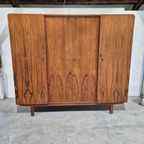 Mid Century Pallisander Fineer Klerenkast 4 Deurs Deens thumbnail 2