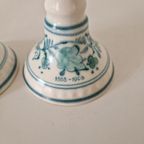 2 Antieke Kandelaars Stork Koningklijke Machine Fabriek thumbnail 7