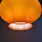 Vintage Oranje Opaline Hanglamp, Jaren 60-70 thumbnail 13