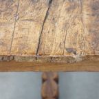 Antieke Zuid Europese Hal Tafel/ Bijzettafel/ Side Table Uit De 16E Eeuw Met Een Geweldig Patina thumbnail 13