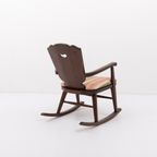 Mid-century Scandinavian Rocking Chair / Schommelstoel / Fauteuil thumbnail 7