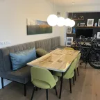 Eetkamer Tafel Set - Lange Bank Uit 3 Delen + 2 Tafels (exclusief Stoelen) (10-12 Personen) thumbnail 2