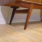 Vintage Teak Fineer Dressoir Lowboard Kast Kastje thumbnail 13