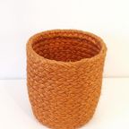 * Vintage Bloempot Sisal Palm Pot Jaren 60 Prullemand Retro thumbnail 4