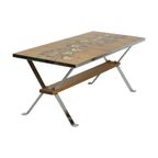 Vintage Keramische Salontafel Tegeltafel Adri Belarti Seventies Design 109Cm thumbnail 11