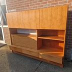 Vintage Teak Royal Board Sweden Wandmeubel Design Mid Centur thumbnail 2