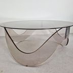 Space Age Salontafel Van Perspex En Glas thumbnail 3