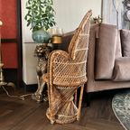 Pauwenstoel Rotan Bohemian Vintage thumbnail 7