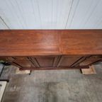 Klassieke Donker Kersen Dressoir, Wandtafel, Console thumbnail 2