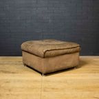 Vintage Leather Sofa With Matching Chair And Ottoman thumbnail 11