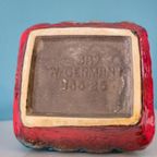 Vintage Bay Keramik West Germany Rood Oranje Blauw thumbnail 6