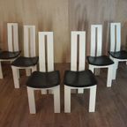 8 Italiaanse Vintage Mid-Century Stoelen Pietro Costantini thumbnail 2