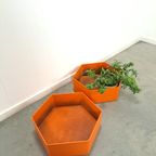 Oranje Kunststof Bloembak Plantenbak thumbnail 6