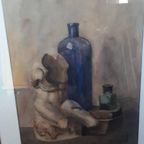 *stilleven Aquarel A J Ter Veld Schilderij thumbnail 2
