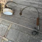 Dijkstra Dubbele Booglamp Wandlamp 1970S thumbnail 2