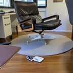Vintage Zwart Lederen Fauteuil / Eenzit Andre Vandenbeuck thumbnail 3