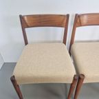 Vintage Teak Tafel & 6 Stoelen Mid Century Denmark '60 thumbnail 21